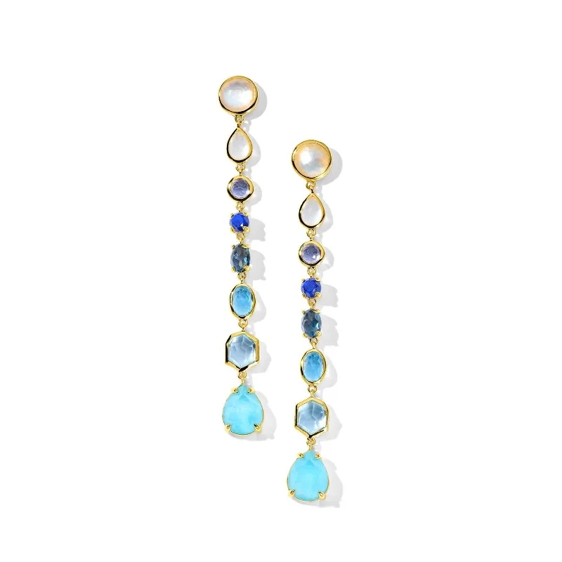 IPPOLITA Rock Candy 8-Stone Drop Earrings in Mare