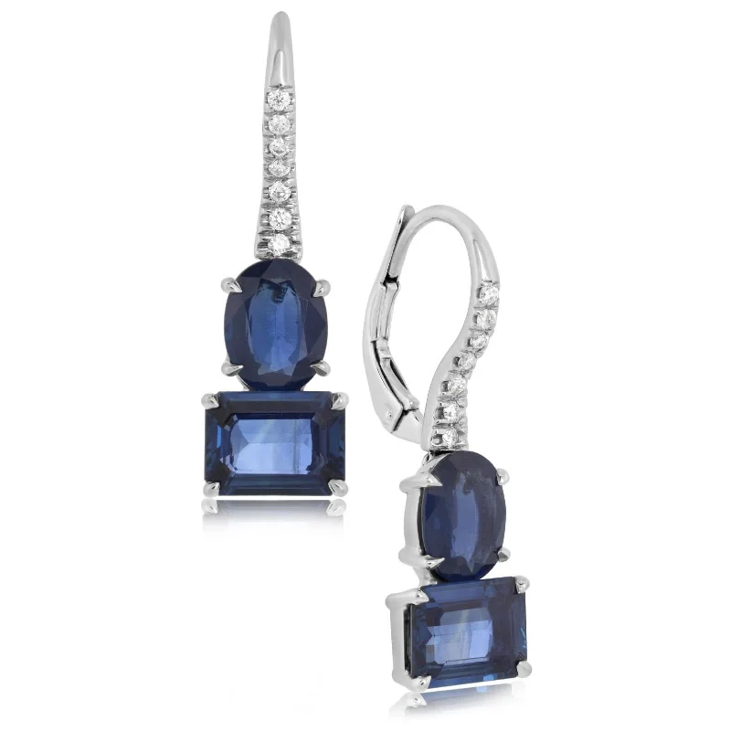 PIRANESI Sapphire & Diamond Drop Earrings