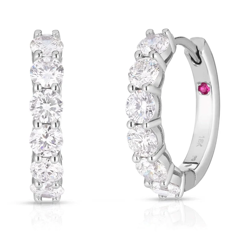 ROBERTO COIN 2.00 Carat Diamond Huggie Earrings