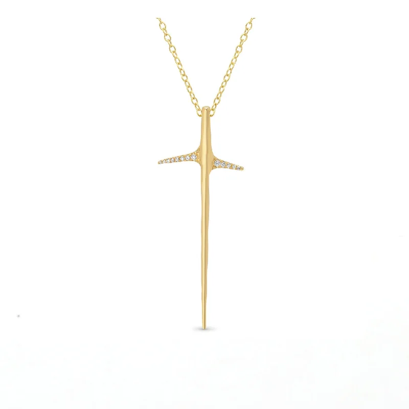 Large Diamond Thorn Necklace